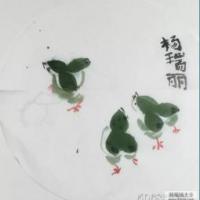 简单国画写意动物作品之毛绒绒的小鸡