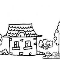 教你学画小房子的画法