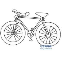 儿童画自行车简笔画,交通工具简笔画