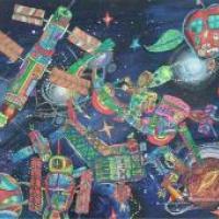 儿童科幻画：《星际旅行》