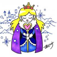 冰雪王国的公主怎么画