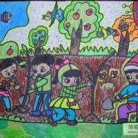植树造林绿化祖国关于植树节的图画