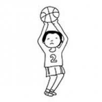 运动员简笔画 篮球运动员简笔画图片