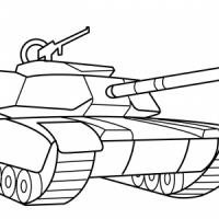 简单易学的坦克简笔画