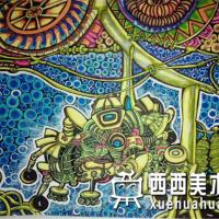 优秀儿童获奖科幻画《海洋资源整合开发器》赏析