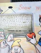 snow white英语手抄报