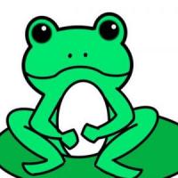 绿色青蛙简笔画