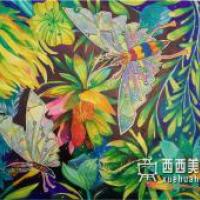 小学生科幻画《花香收集虫》欣赏