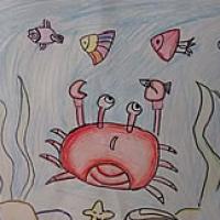 海底世界儿童画作品