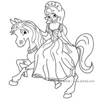 骑马的公主
