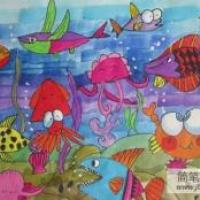 海底世界儿童画：探索海底世界