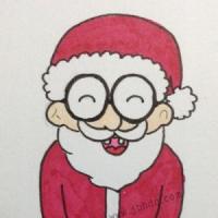 慈祥的圣诞老人简笔画画法