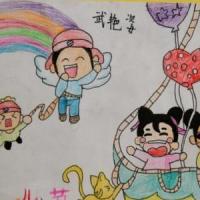 开心快乐庆六一儿童节绘画作品展