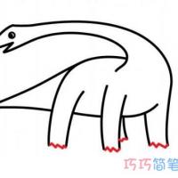 儿童恐龙简笔画画法