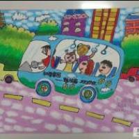 共建和谐家园节日儿童画,庆祝国庆儿童画分享