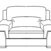 沙发简笔画图片大全简单又漂亮-沙发简笔画