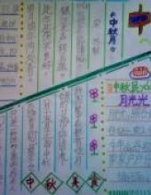 中秋月亮,圆又圆的手抄报