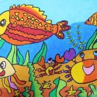 美丽的海底世界儿童画卡通图片