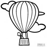 交通工具简笔画 关于热气球的简笔画图片