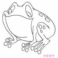 睡觉的青蛙简笔画图片