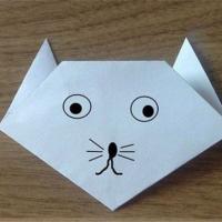 小猫折纸步骤图折法