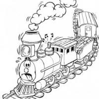 卡通运输火车简笔画图片