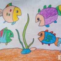 海底世界儿童画：未来的海底城市