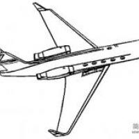 飞机简笔画 航空飞机简笔画图片