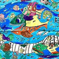 记忆中的海底世界儿童画