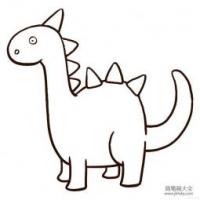 可爱恐龙简笔画图片