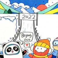 2022北京冬奥会儿童绘画教程