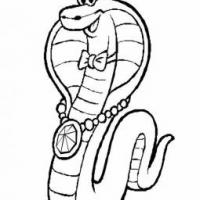 关于蛇的简笔画图片