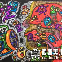 优秀中学生获奖科幻画《呼吸综合症治疗机》赏析