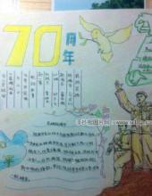 抗日战争胜利70周年—抗日故事手抄报