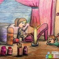 童话故事人物画作品之小鞋匠