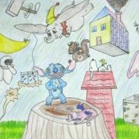 儿童节快乐庆祝六一小学生绘画作品分享