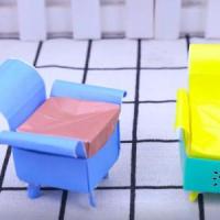 简单时尚的组合式折纸沙发
