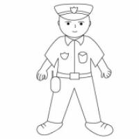 帅气的警察叔叔怎么画