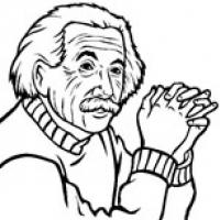 物理学家爱因斯坦简笔画图片 爱因斯坦的简单画法
