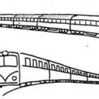 城市轻轨简笔画图片