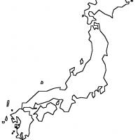 日本地图填色画