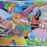 优秀获奖科幻画《废品转换能源器》欣赏