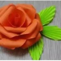 最简单折纸玫瑰花折法教程