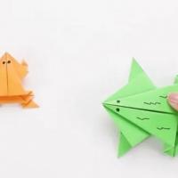 会跳的折纸青蛙制作教程图解