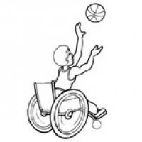 轮椅篮球简笔画 轮椅篮球简笔画步骤图片大全