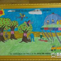 优秀小学生获奖科幻画《未来的农场》欣赏