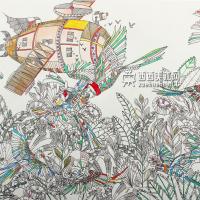 中学生创意科幻画《无污染除害虫飞艇》赏析