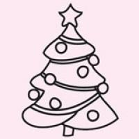 超简单的圣诞树简笔画画法_圣诞树图片大全