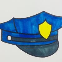 警察帽子简笔画
