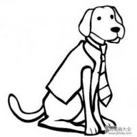 小狗图片大全 拉布拉多猎犬简笔画图片